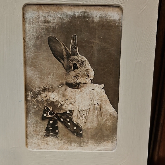 Rustic Gray Rabbit Portrait Frames - Picture 3 of 7